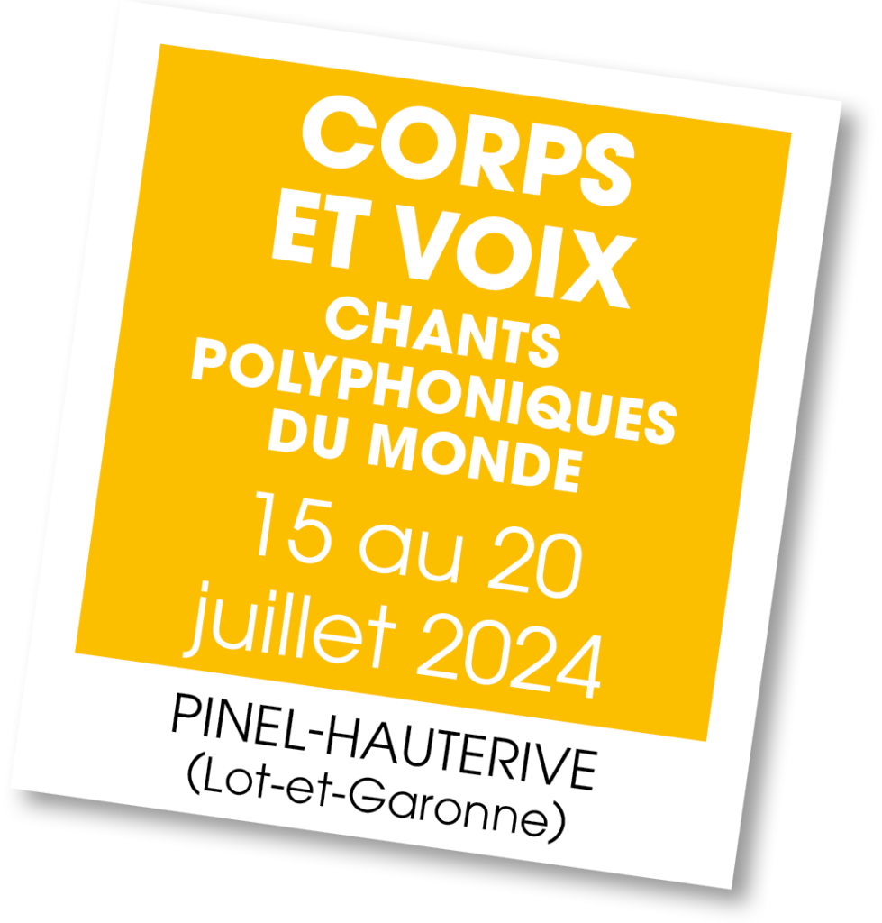 Corps Et Voix Chants Polyphoniques Du Monde