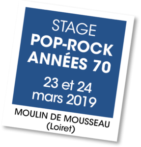 Stage Pop Rock 2019 - A vous de jouerpRockAnnees70