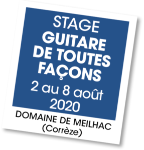 Stage Guitare de toutes façons - A vous de jouer
