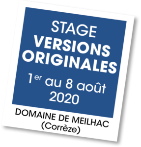 Stage Versions Originales - A vous de jouer