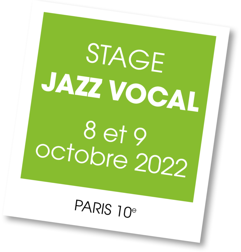 Stage Jazz Vocal, octobre 2022