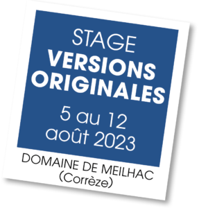 Stage Versions Originales - août 2023