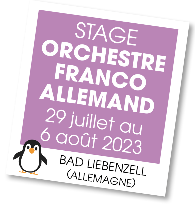 Stage d'orchestre Franco Allemand - été 2023