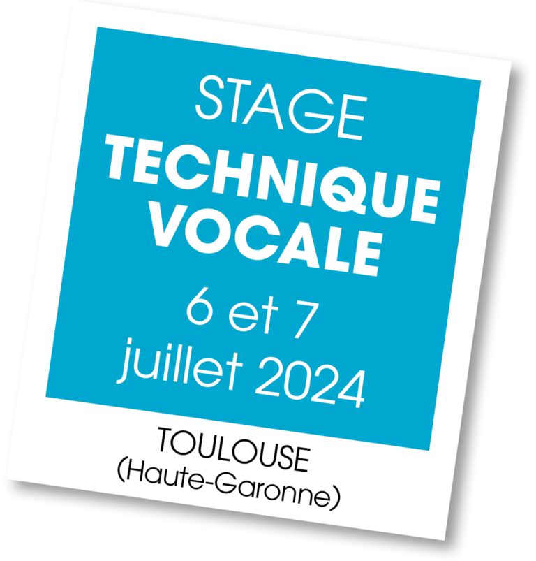 Stage technique vocale, juillet 2024