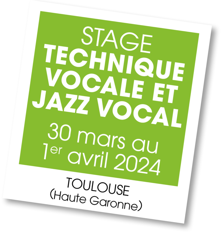 Stage technique vocale et jazz, mars 2024