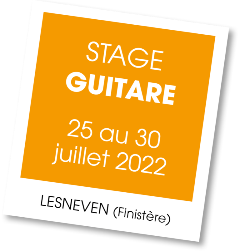 Stage de guitare en Bretagne - été 2022