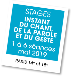 Stage avec Nathalie Milon - A vous de jouer