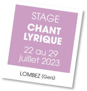 Stage de Chant Lyrique à Lombez - juillet 2023
