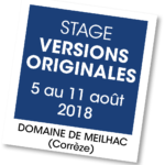 Stage Versions Originales - été 2019