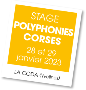 Stage de polyphonies corses - janvier 2023
