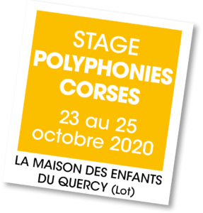 Stage Polyphonies Corses 2020