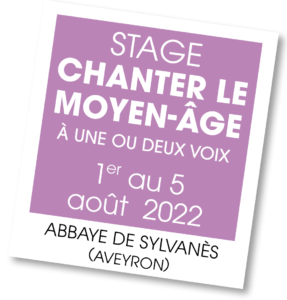 Stage de chant avec Mora Vocis à l'Abbaye de Sylvanès - août 2022
