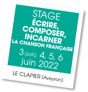 Stage d'écriture avec Emmanuel Pesnot et Nicolas Iarossi - juin 2022