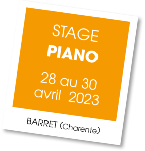 Stage de piano, avril 2023