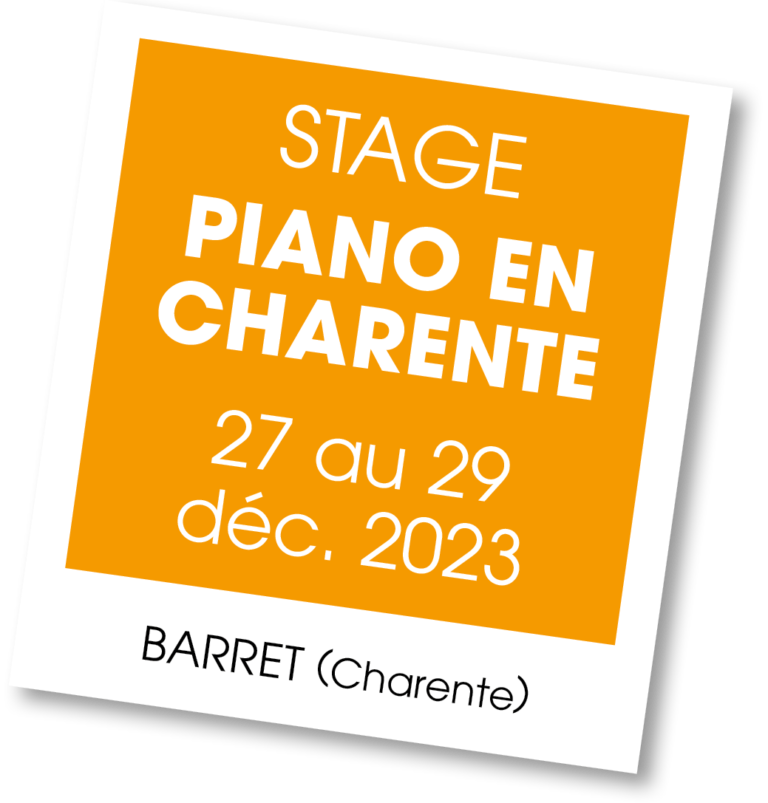 Stage de piano en Charente, décembre 2023