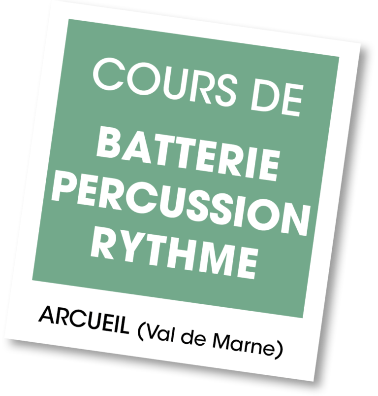 Cours de Batterie, Percussion et Rythme à Arcueil