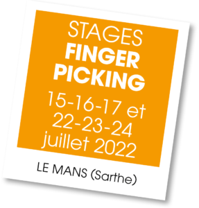 Stages de guitare - Finger Picking au Mans - été 2022
