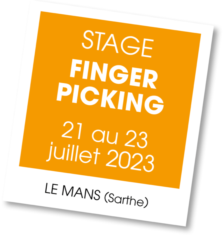 Stage de guitare - Finger Picking - juillet 2023