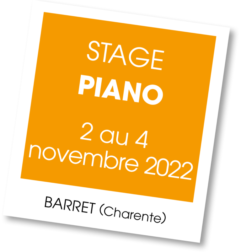 Stage de Piano à Barret, novembre 2022