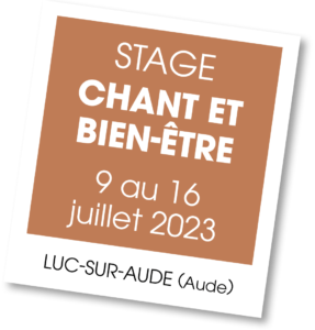 Stage Chant et Bien Etre - juillet 2023