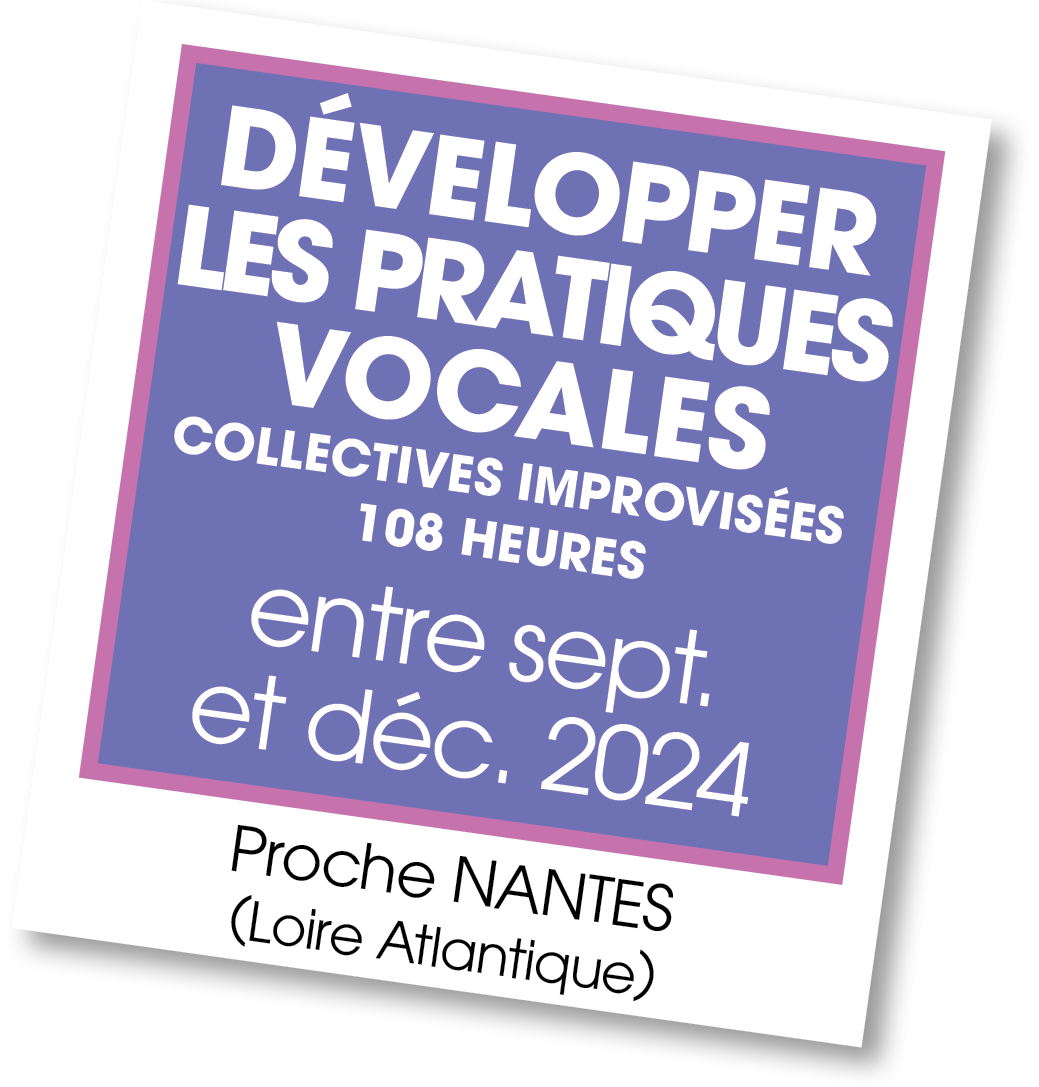 Lire la suite à propos de l’article 20240921 – Développer Les Pratiques Vocales Collectives Improvisées – septembre 2024