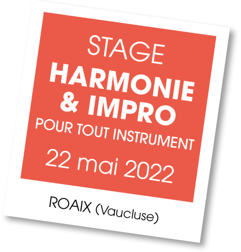 Stage d'Harmonie et Improvisation avec Philippe Seignez - mai 2022