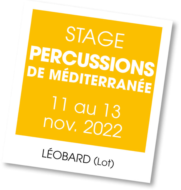 Stage Percussions de Méditerranée, novembre 2022