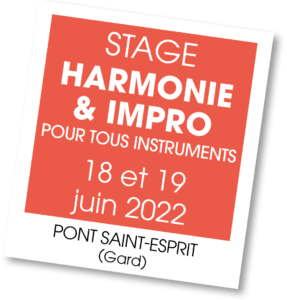 Stage harmonie et improvisation avce Philippe Seignez - juin 2022