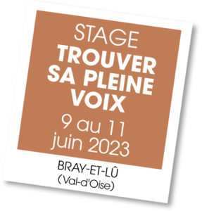 Stage Trouver Sa Pleine Voix- juin 2023