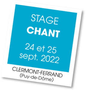 Stage de chant avec Magali d'Authier septembre 2022