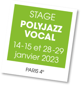 Stage Polyjazz Vocal avec Laurence Saltiel, janvier 2023