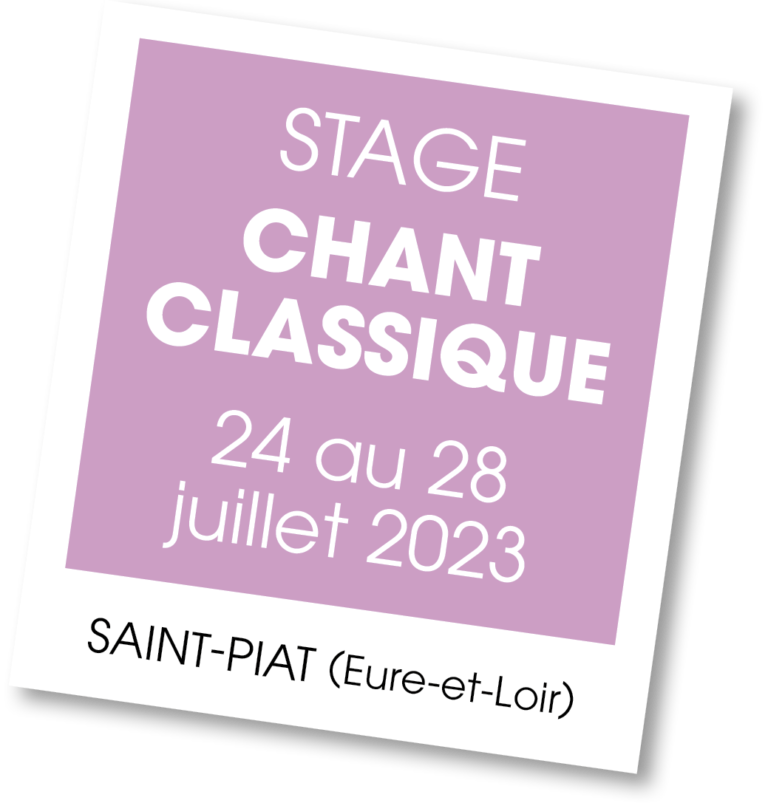Stage Chant Classique à St Piat - juillet 2023