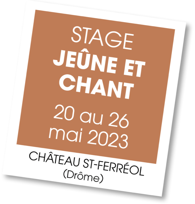 Stage Jeune et Chant à St Ferreol - mai 2023