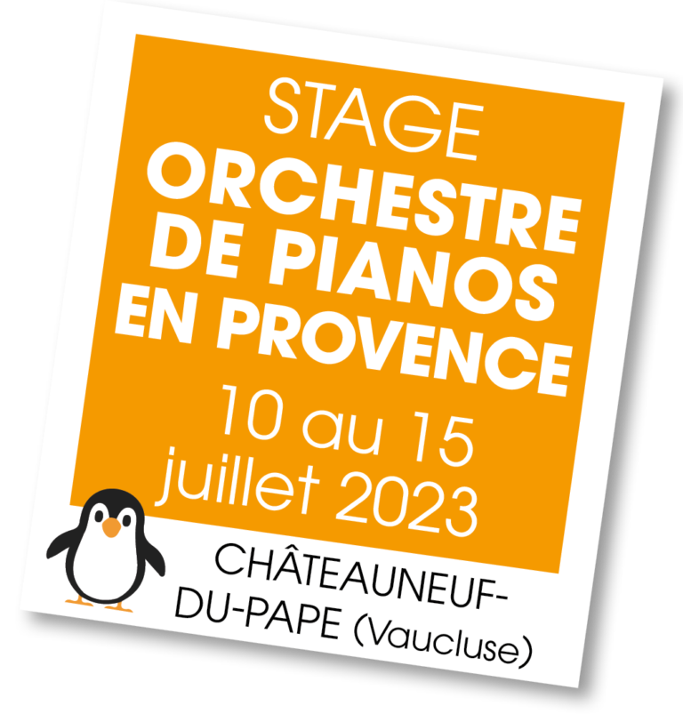 Stage Orchestre Pianos en Provence - juillet 2023
