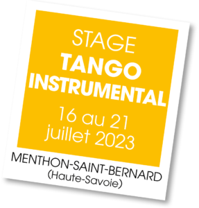 Stage Tango Instrumental - juillet 2023