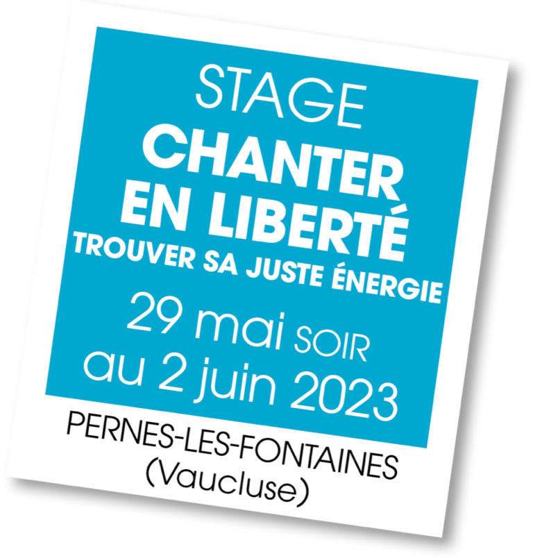 Stage Chanter En Liberté avec Emilie Souillot - mai 2023