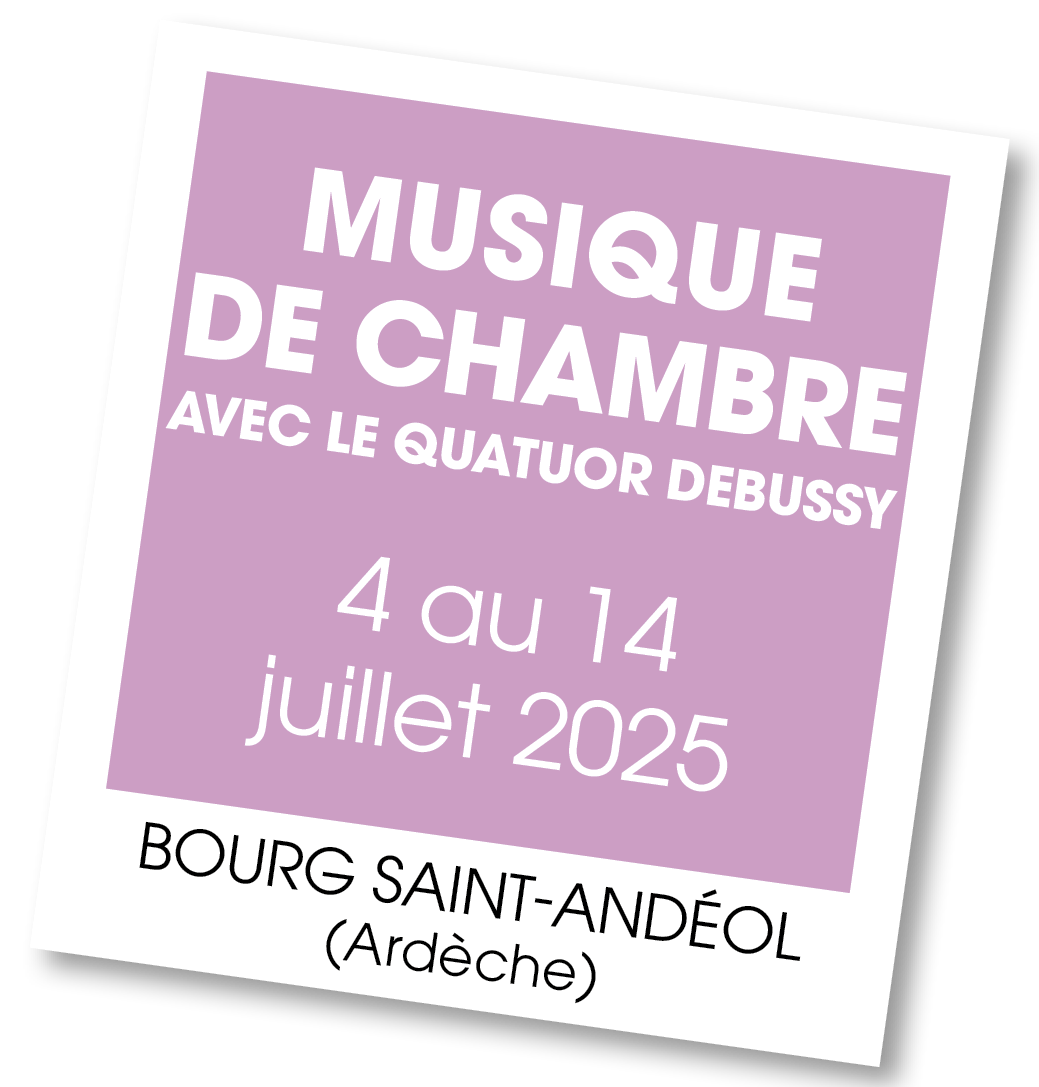 Lire la suite à propos de l’article 20250714 – Musique de chambre avec le Quatuor Debussy – juillet 2025