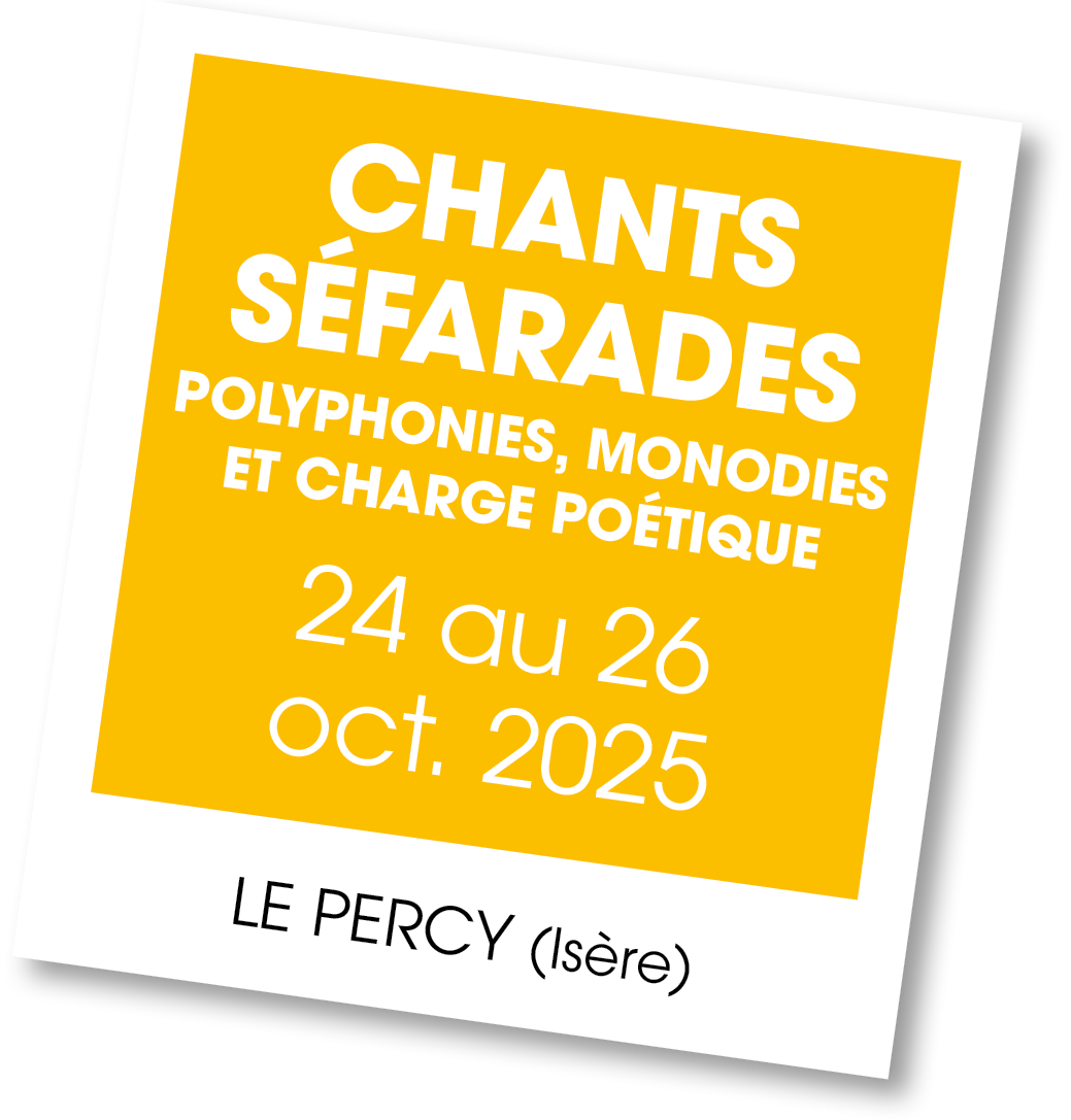 Lire la suite à propos de l’article 20251024 – Chants Séfarades – octobre 2025