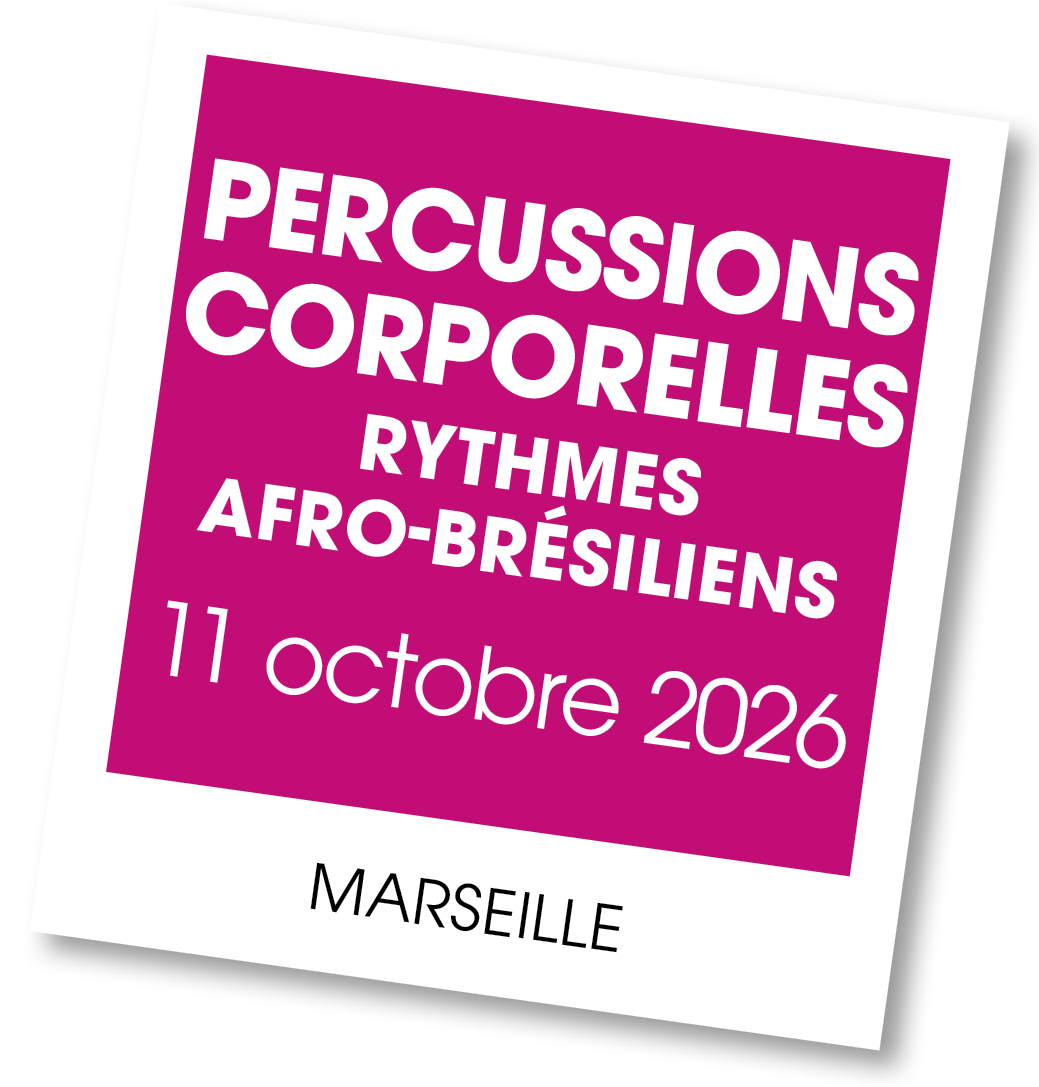 Lire la suite à propos de l’article 20261011 – Stage de percussions corporelles – Rythmes afro-brésiliens – oct 2026