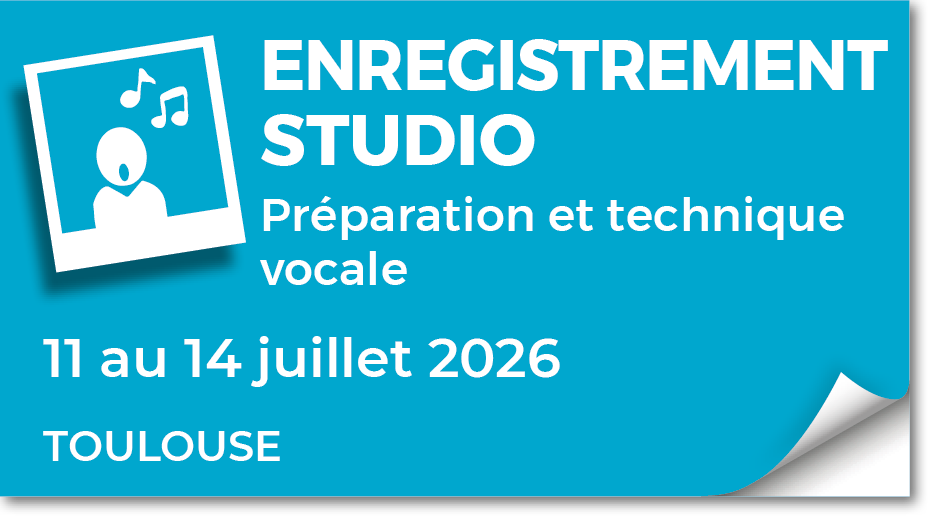 Lire la suite à propos de l’article 20260711 – Stage Technique vocale & Enregistrement individuel en studio – juillet 2026