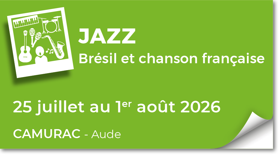 Lire la suite à propos de l’article 20260725 – Stage de Jazz, latino et chansons Françaises – juillet 2026