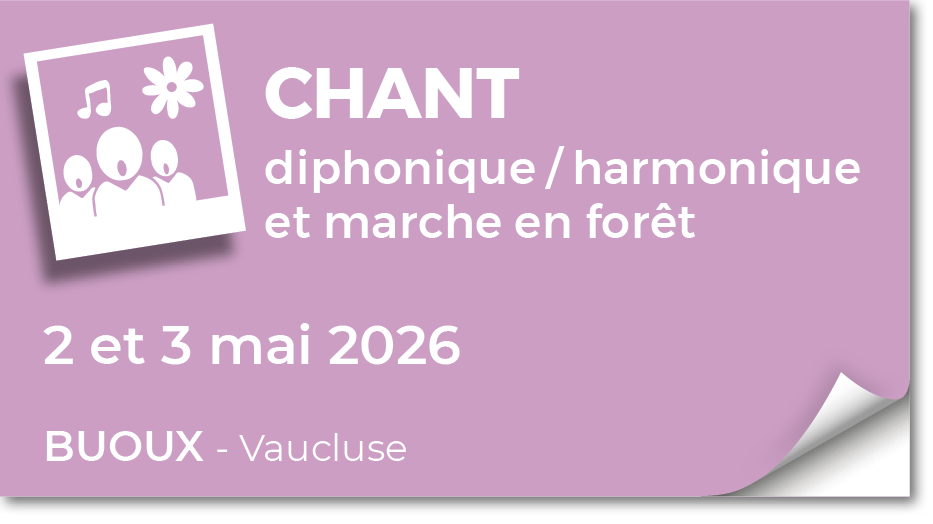 Lire la suite à propos de l’article 20260502 – Chant diphonique / harmonique et marche en forêt – avril 2026