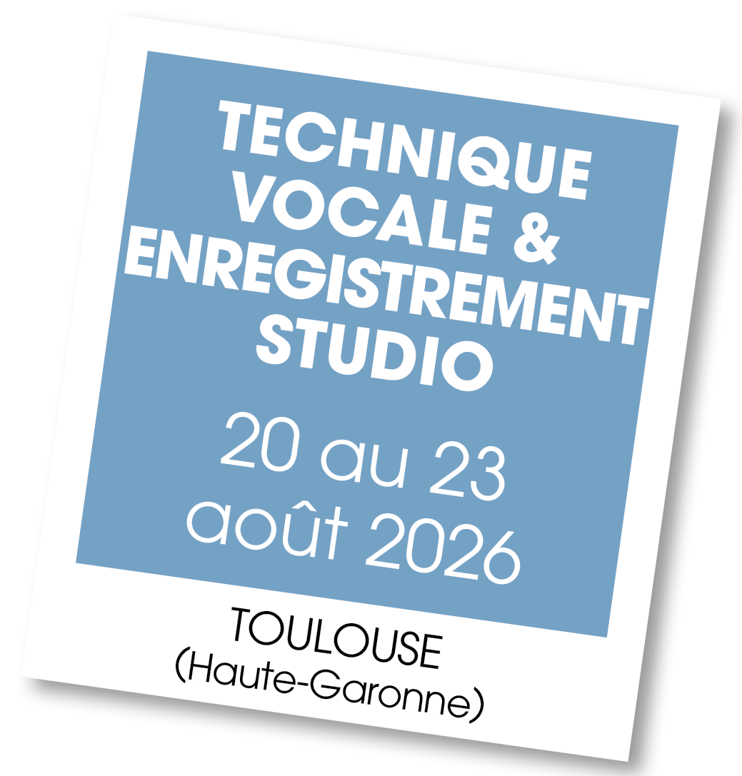 Lire la suite à propos de l’article 20260820 – Stage Technique vocale & Enregistrement individuel en studio – août 2026