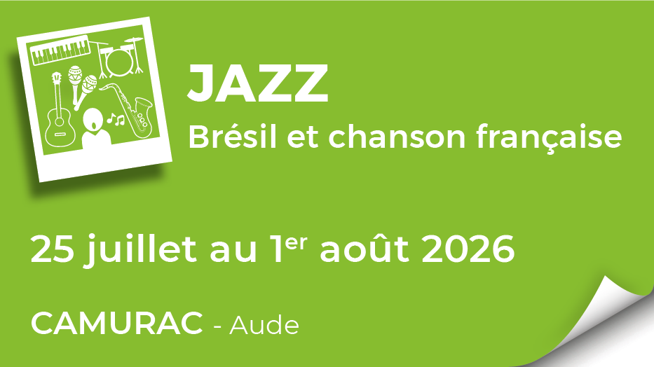 Lire la suite à propos de l’article 20260725 – Stage de Jazz, latino et chansons Françaises – juillet 2026
