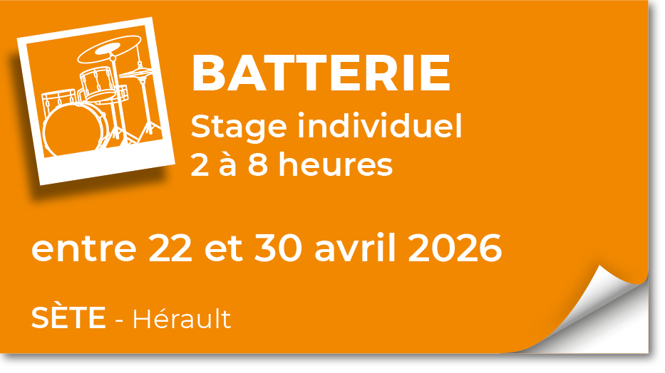 Lire la suite à propos de l’article 20260422 – Stage individuel de batterie – avril 2026