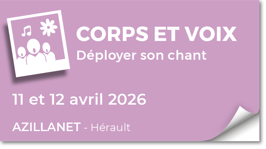 Lire la suite à propos de l’article 20260411 – Déployer son chant – Stage Corps et Voix – avril 2026
