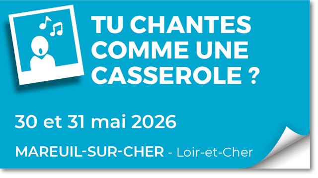 Lire la suite à propos de l’article 20260530 – Stage de chant « tu chantes comme une casserole ? » – mai 2026